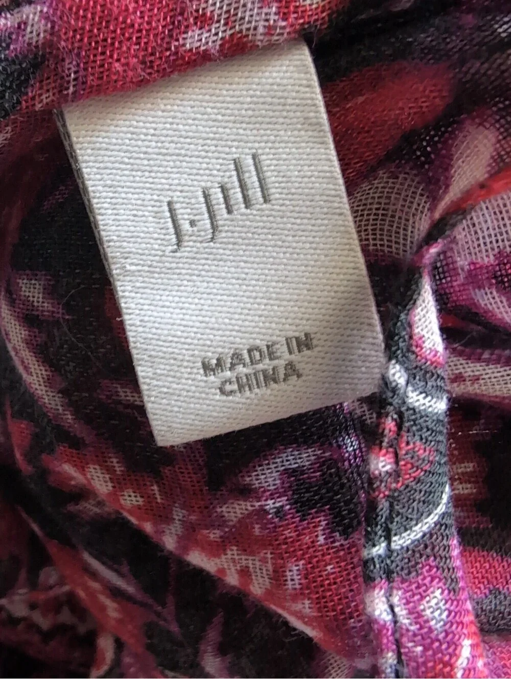 J. Jill Scarf Paisley Infinity Floral Multi Boho Lightweight Womans OS(1529)B